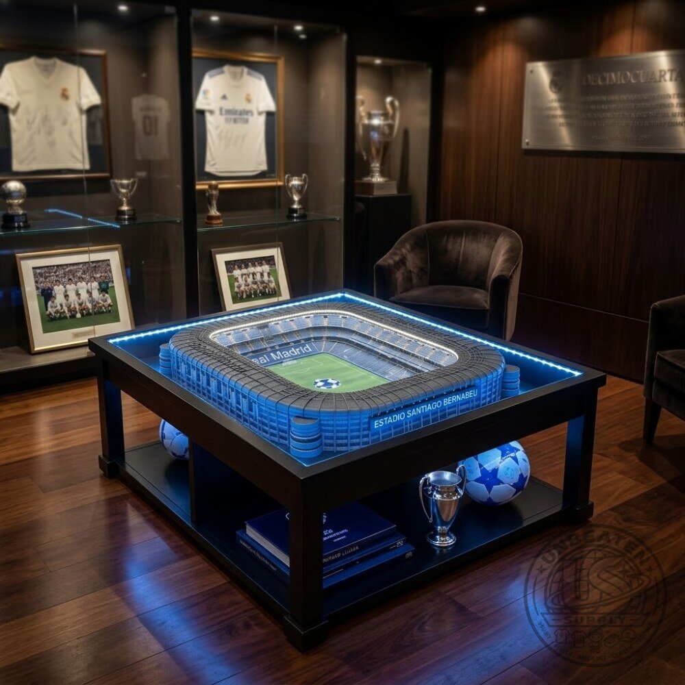 Real Madrid Arsenal Manchester United Football Stadium Coffee Table Stadium Special Edition Real Madrid Arsenal Manchester United Football Stadium Coffee Table – image 4 of 9