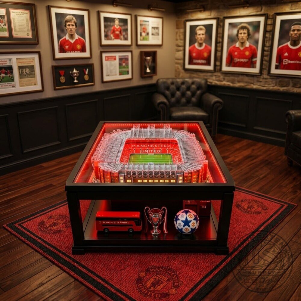 Real Madrid Arsenal Manchester United Football Stadium Coffee Table Stadium Special Edition Real Madrid Arsenal Manchester United Football Stadium Coffee Table – image 8 of 9