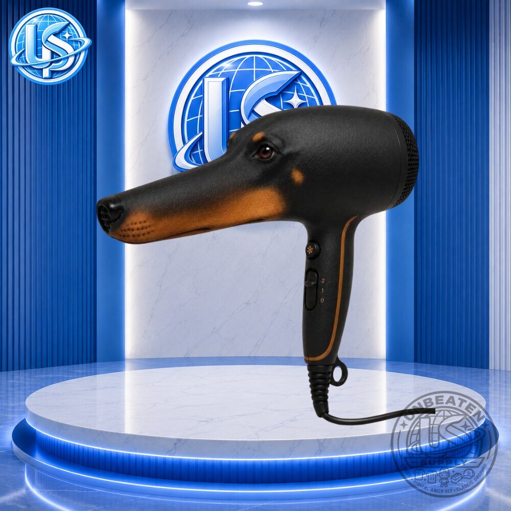 DOGRYER Dog Head Hair Dryer Cute Novelty Animal Shape Blow Dryer