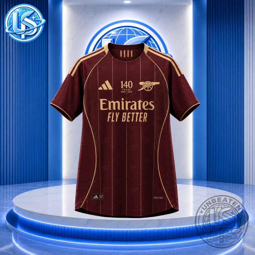 Arsenal x Adidas 140th Anniversary 1886 2026 Special Edition Jersey Shirt