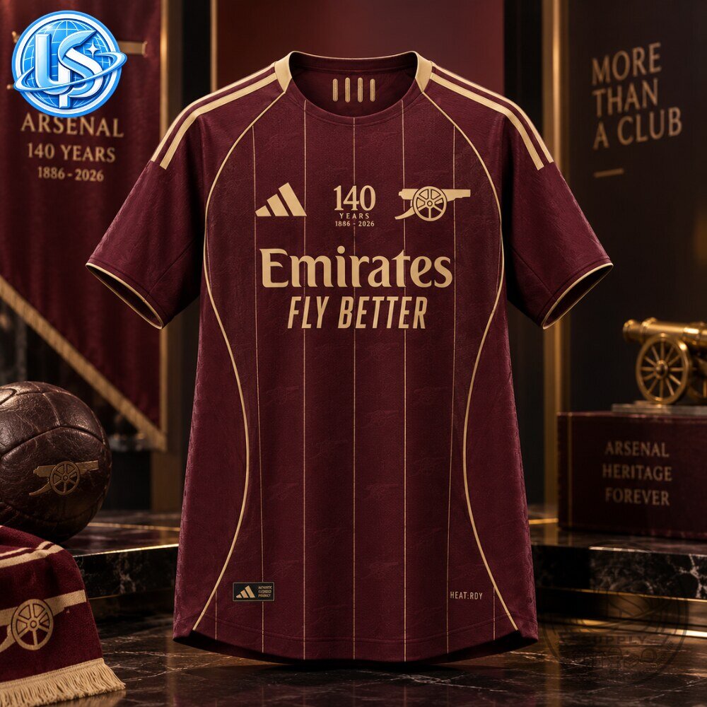 Arsenal x Adidas 140th Anniversary 1886 2026 Special Edition Jersey Shirt Arsenal x Adidas 140th Anniversary 1886-2026 Special Edition Jersey – image 2 of 5