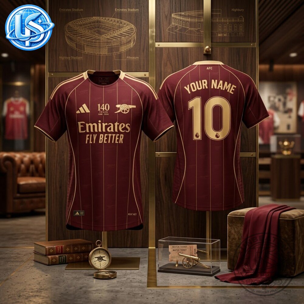 Arsenal x Adidas 140th Anniversary 1886 2026 Special Edition Jersey Shirt Arsenal x Adidas 140th Anniversary 1886-2026 Special Edition Jersey – image 4 of 5