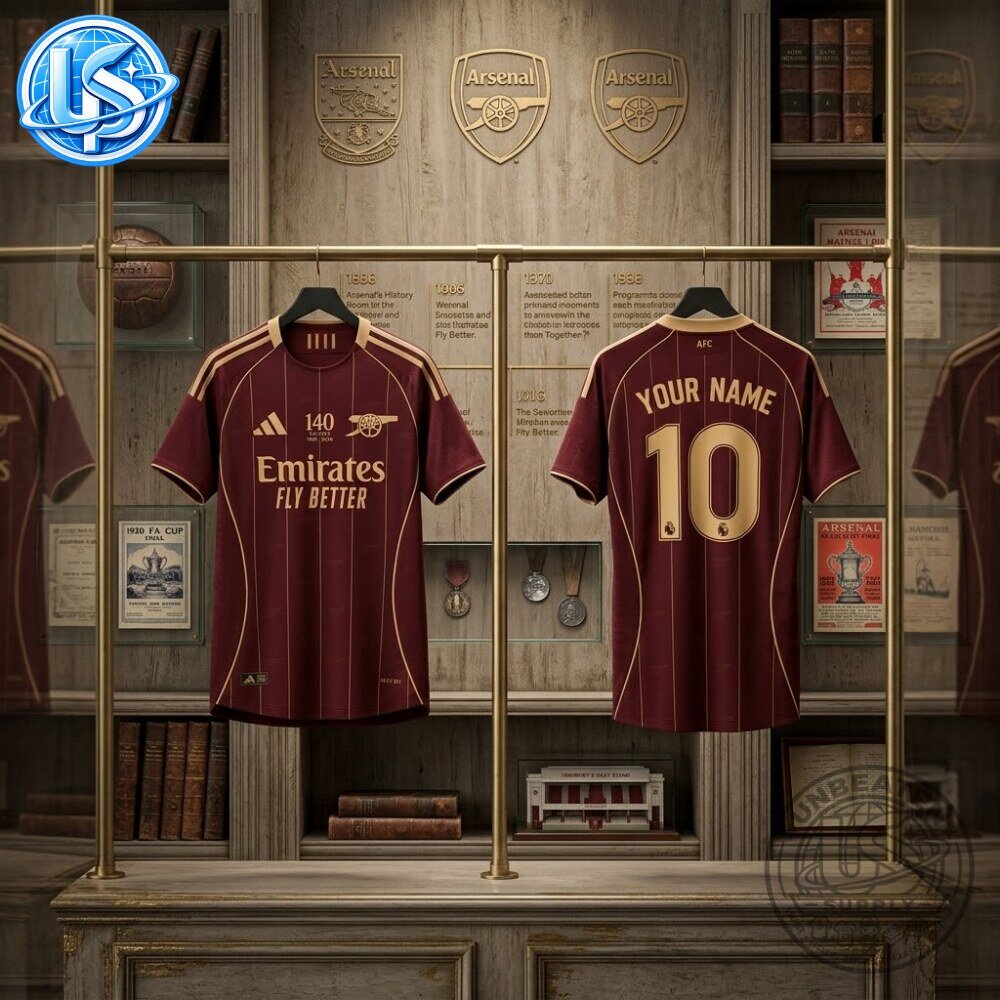 Arsenal x Adidas 140th Anniversary 1886 2026 Special Edition Jersey Shirt Arsenal x Adidas 140th Anniversary 1886-2026 Special Edition Jersey – image 5 of 5