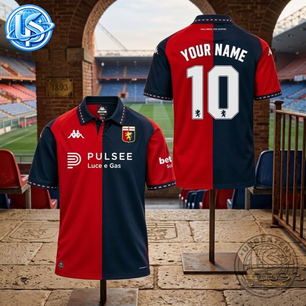 Genoa CFC x Kappa 2026 2027 Home Jersey Shirt Special Edition Genoa CFC x Kappa 2026-2027 Home Special Edition Jersey Shirt – image 3 of 5