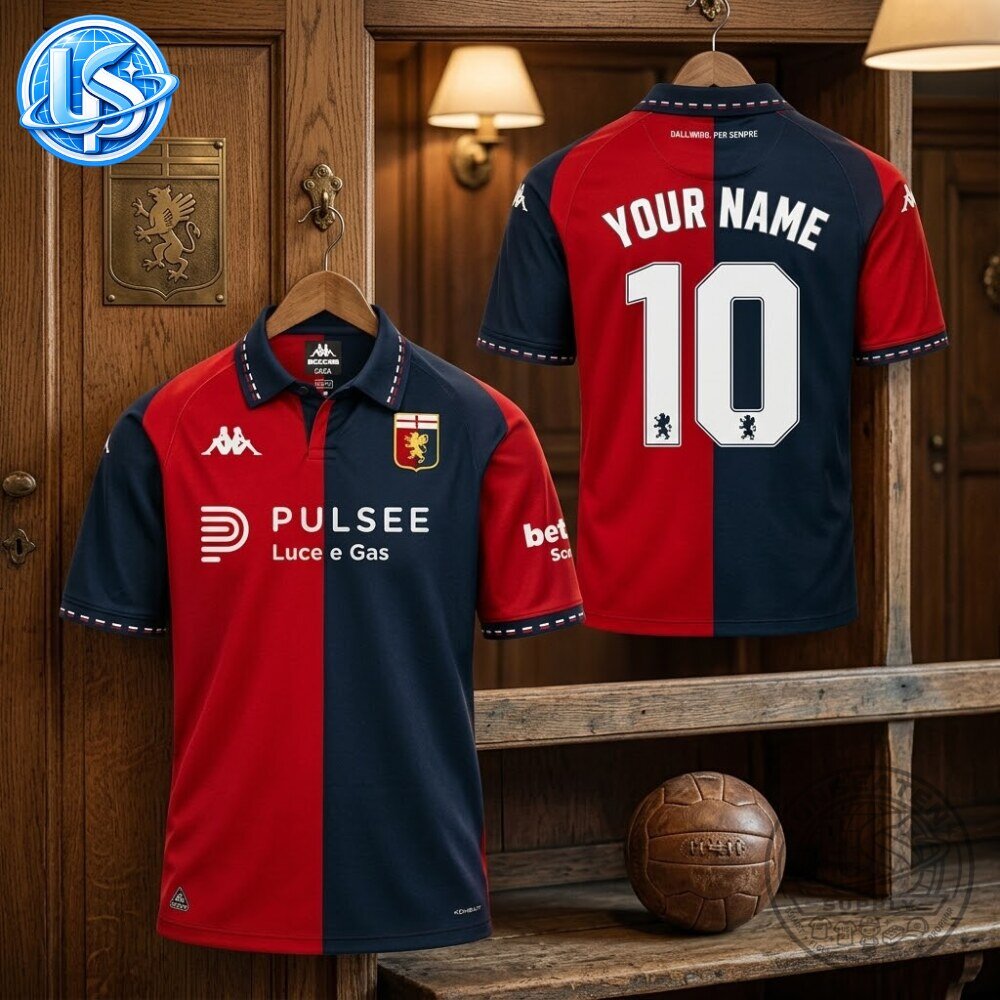 Genoa CFC x Kappa 2026 2027 Home Jersey Shirt Special Edition Genoa CFC x Kappa 2026-2027 Home Special Edition Jersey Shirt – image 4 of 5