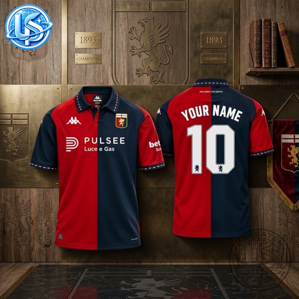 Genoa CFC x Kappa 2026 2027 Home Jersey Shirt Special Edition Genoa CFC x Kappa 2026-2027 Home Special Edition Jersey Shirt – image 5 of 5