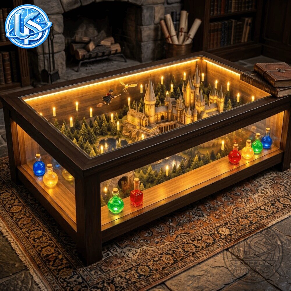 Harry Potter Hogwarts Castle 25th Anniversary Coffee Table Hogwarts Castle 25th Anniversary Harry Potter Coffee Table – image 4 of 5