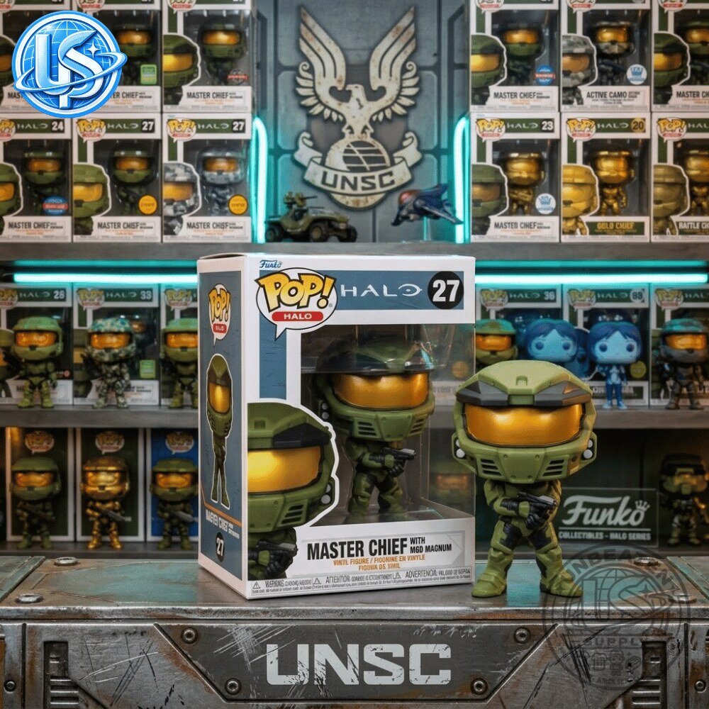 Funko Pop Halo Master Chief with M6D Magnum Special Edition Figure Funko Pop Halo Master Chief M6D Magnum Special Edition Figure – image 5 of 5