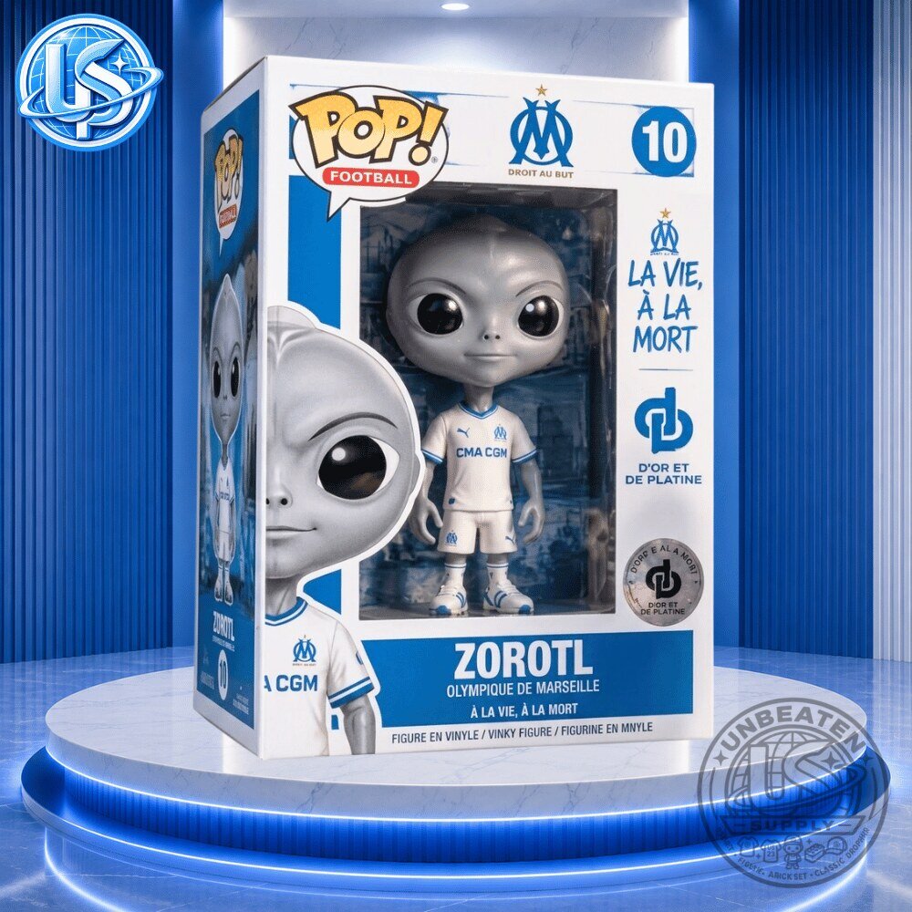Funko Pop Football Olympique de Marseille x Zorotl Alien Special Edition Vinyl Figure