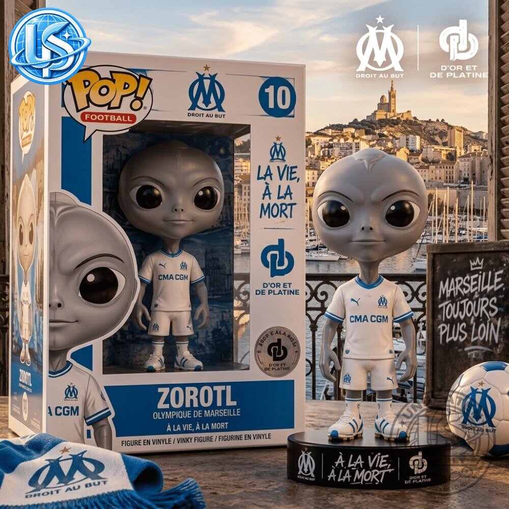 Funko Pop Football Olympique de Marseille x Zorotl Alien Special Edition Vinyl Figure 10 Funko Pop Football Olympique de Marseille x Zorotl Alien Special Edition Vinyl Figure