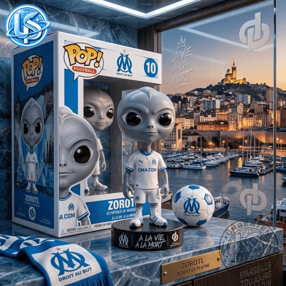 Funko Pop Football Olympique de Marseille x Zorotl Alien Special Edition Vinyl Figure 11 Funko Pop Football Olympique de Marseille x Zorotl Alien Special Edition Vinyl Figure