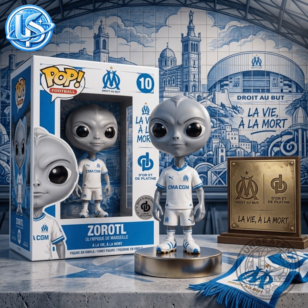 Funko Pop Football Olympique de Marseille x Zorotl Alien Special Edition Vinyl Figure 13 Funko Pop Football Olympique de Marseille x Zorotl Alien Special Edition Vinyl Figure