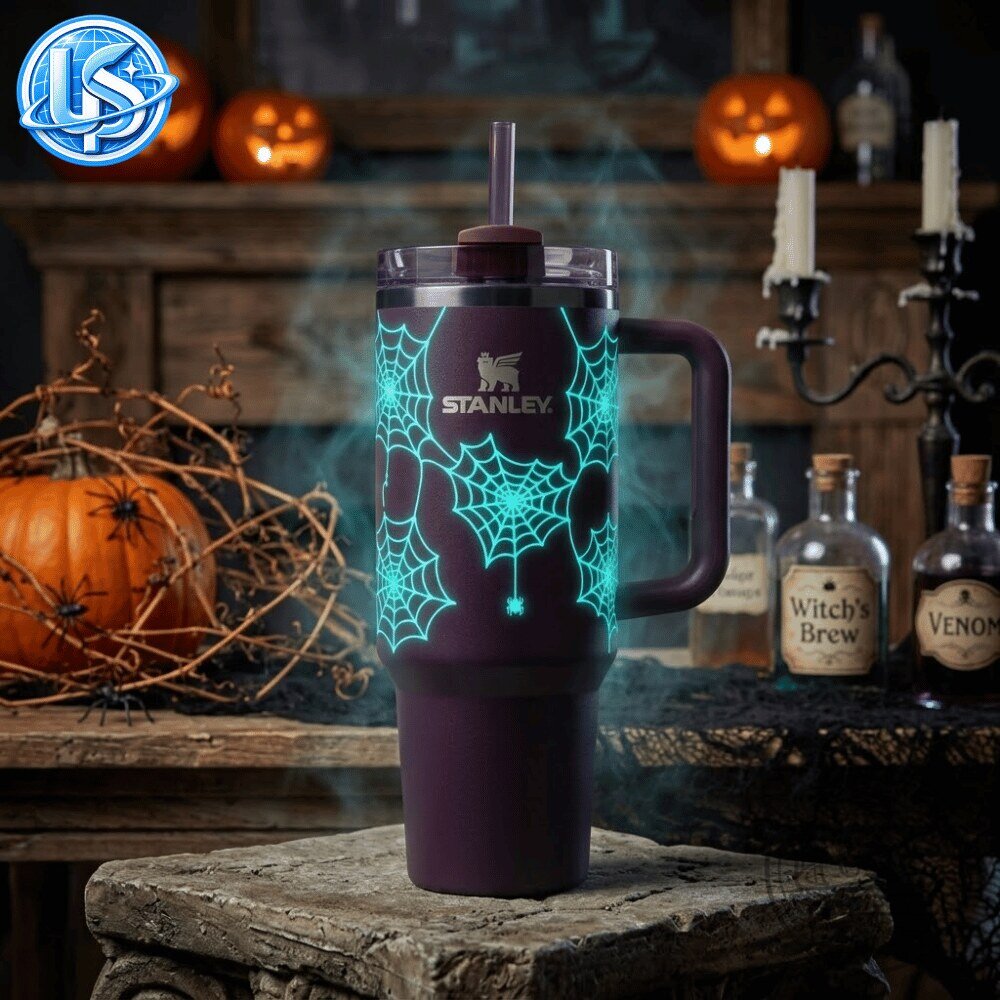 Halloween Glow-in-the-Dark x Stanley Spiderweb Tumbler Special Edition Stanley Spiderweb Tumbler - Glow-in-the-Dark Halloween Edition – image 2 of 7