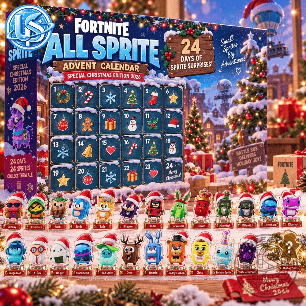Fortnite All Sprite Special Christmas Edition Advent Calendar 24 Days Of Sprites