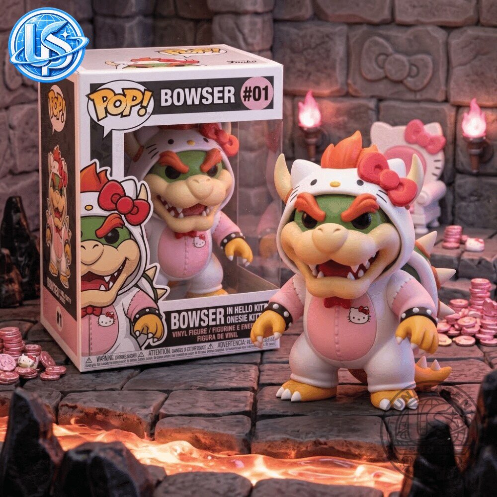 Funko Pop Bowser x Hello Kitty HelloBowser Special Edition Figure Funko Pop HelloBowser Special Edition Figure: Bowser x Hello Kitty – image 3 of 7