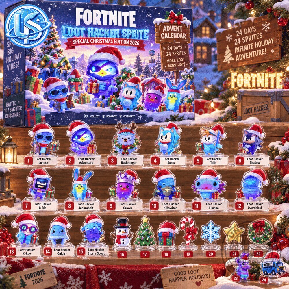 Fortnite Loot Hacker Sprite Special Christmas Edition Advent Calendar 24 Days Of Hack