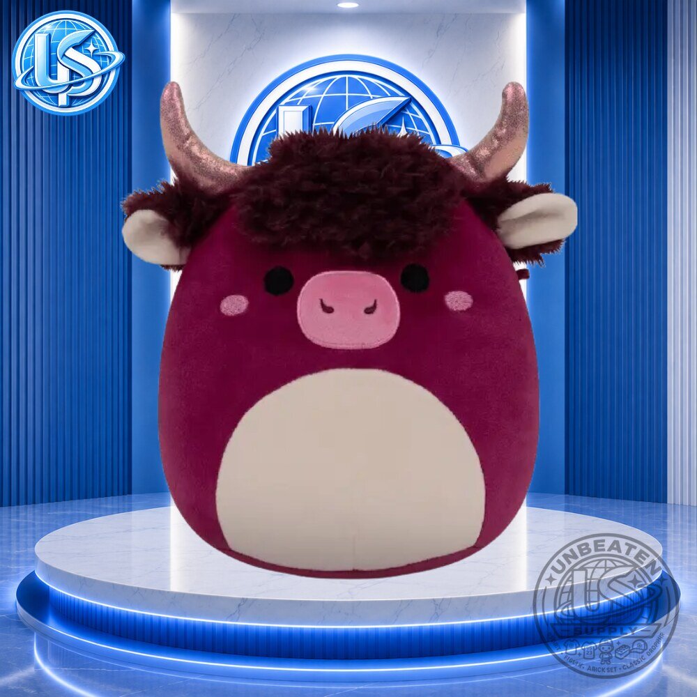 Squishmallows Florimund the Plum Highland Cow Plush Toy