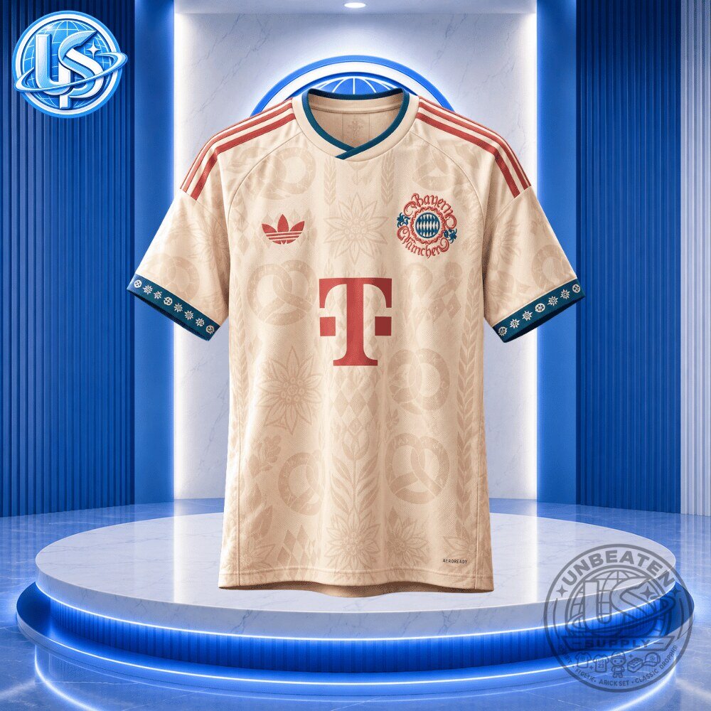 "Shop FC Bayern & Supernatural Special Edition Jersey Shirts Now" 7 FC Bayern x Adidas October Fest 26 27 Special Edition Jersey Shirt