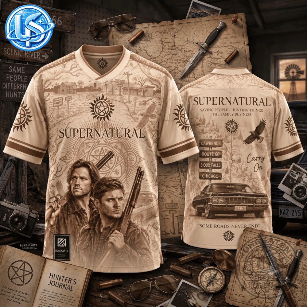 Supernatural Sam & Dean Winchester Special Edition Jersey Shirt 10 Supernatural Sam & Dean Winchester Special Edition Jersey Shirt