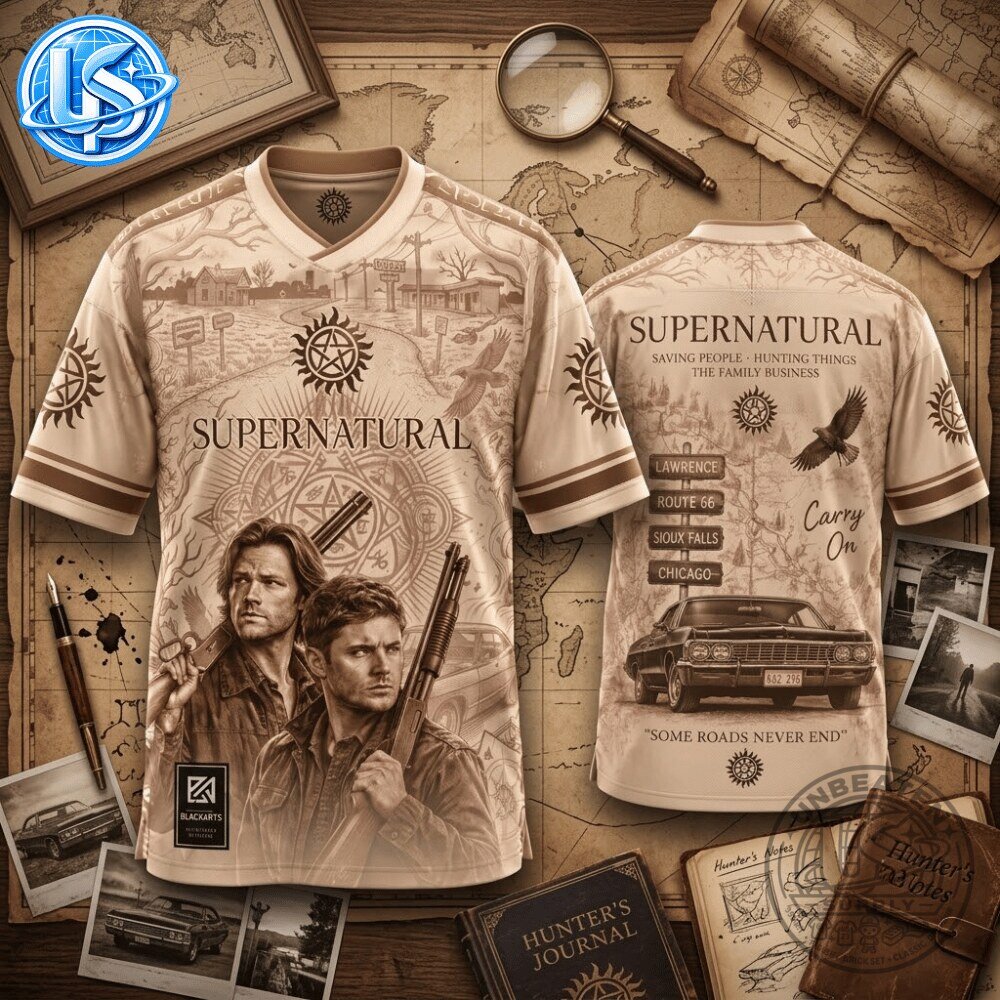 Supernatural Sam & Dean Winchester Special Edition Jersey Shirt 11 Supernatural Sam & Dean Winchester Special Edition Jersey Shirt