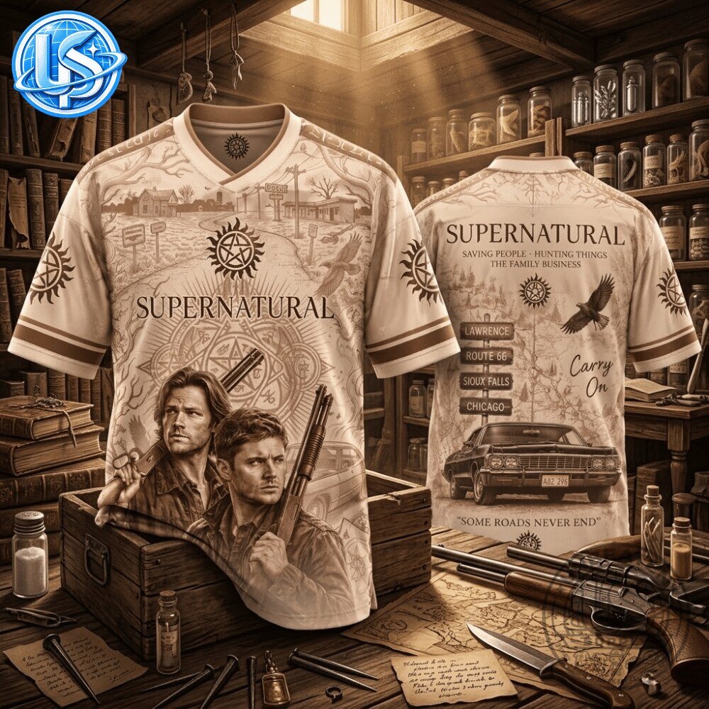 Supernatural Sam & Dean Winchester Special Edition Jersey Shirt 12 Supernatural Sam & Dean Winchester Special Edition Jersey Shirt