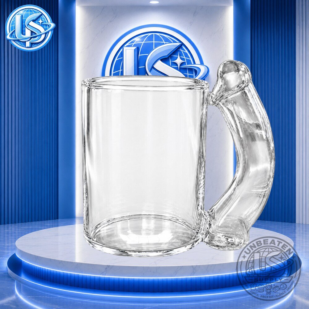 Funny Novelty Penis Handle Glass Mug Naughty Mug Special Edition 2026