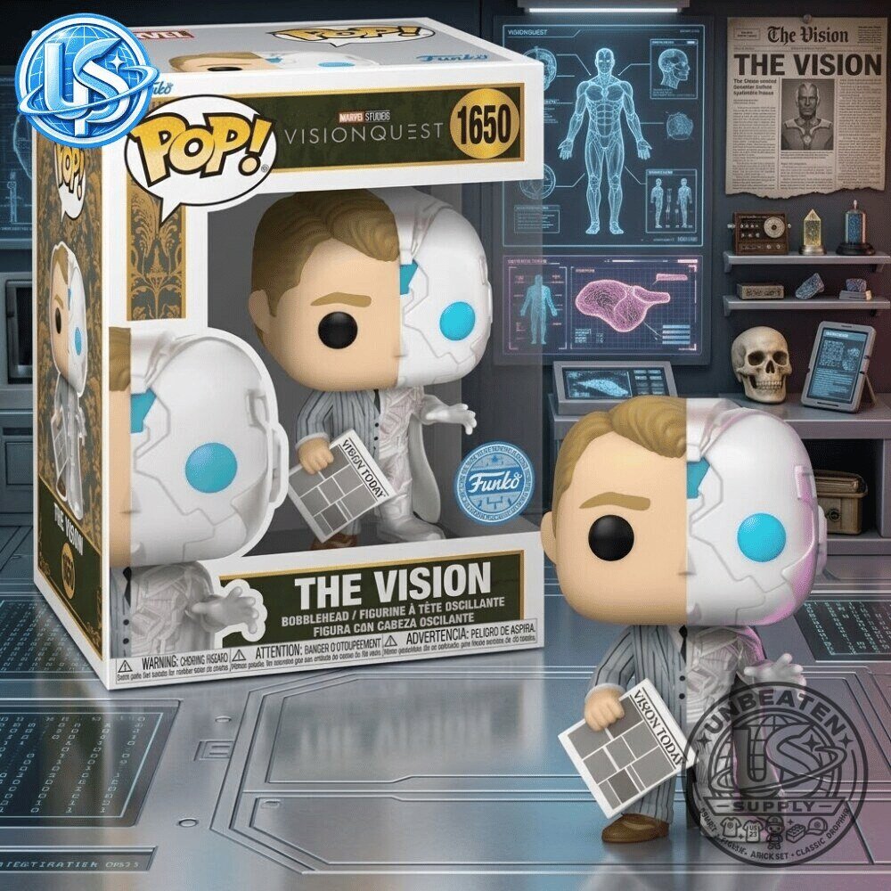 Funko Pop Marvel VisionQuest The Vision Split Figure Special Edition 12 Funko Pop Marvel VisionQuest The Vision Split Figure Special Edition