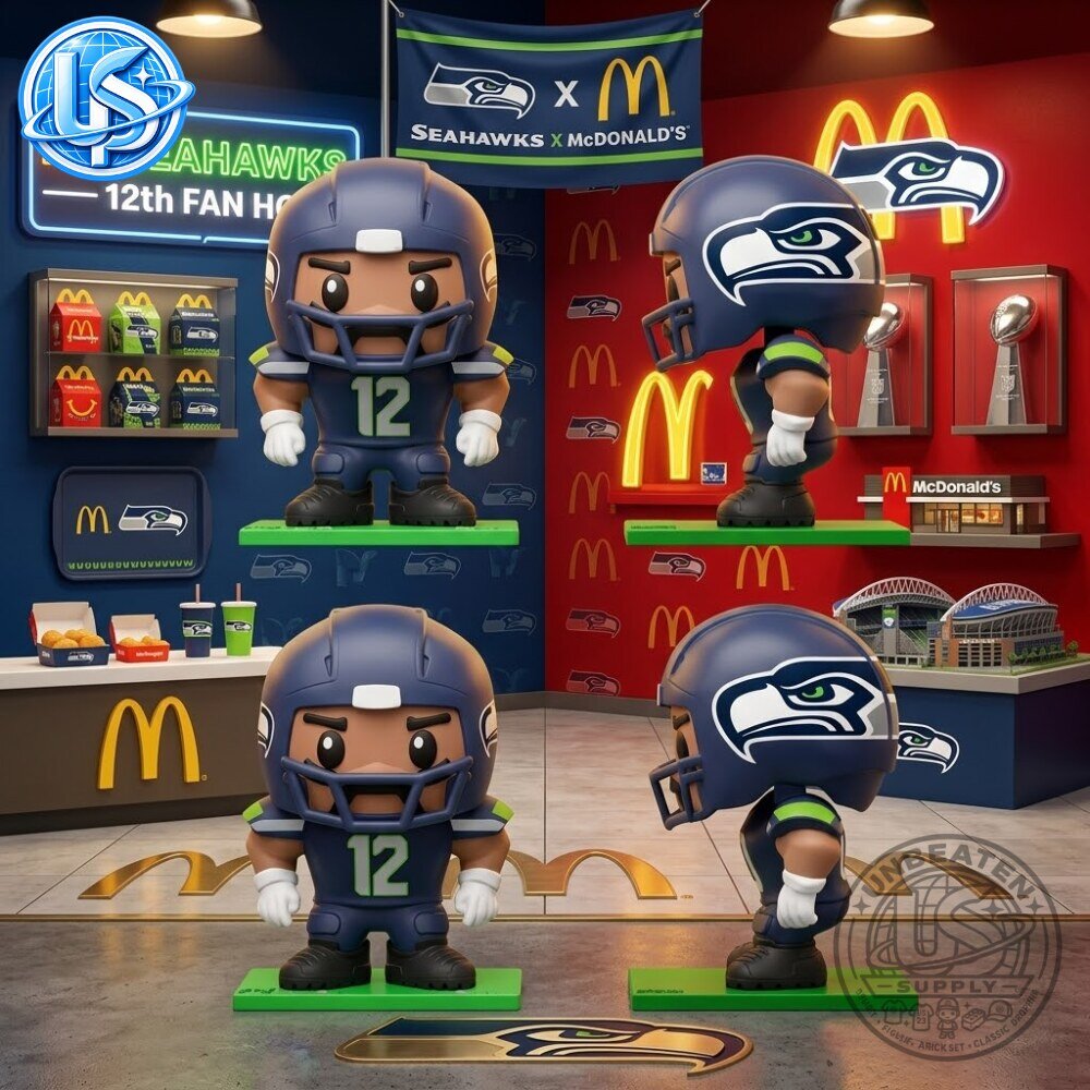 McDonald's x Seattle Seahawks Football Character Figure Special Edition 44 McDonald's x Seattle Seahawks Football Character Figure Special Edition 44