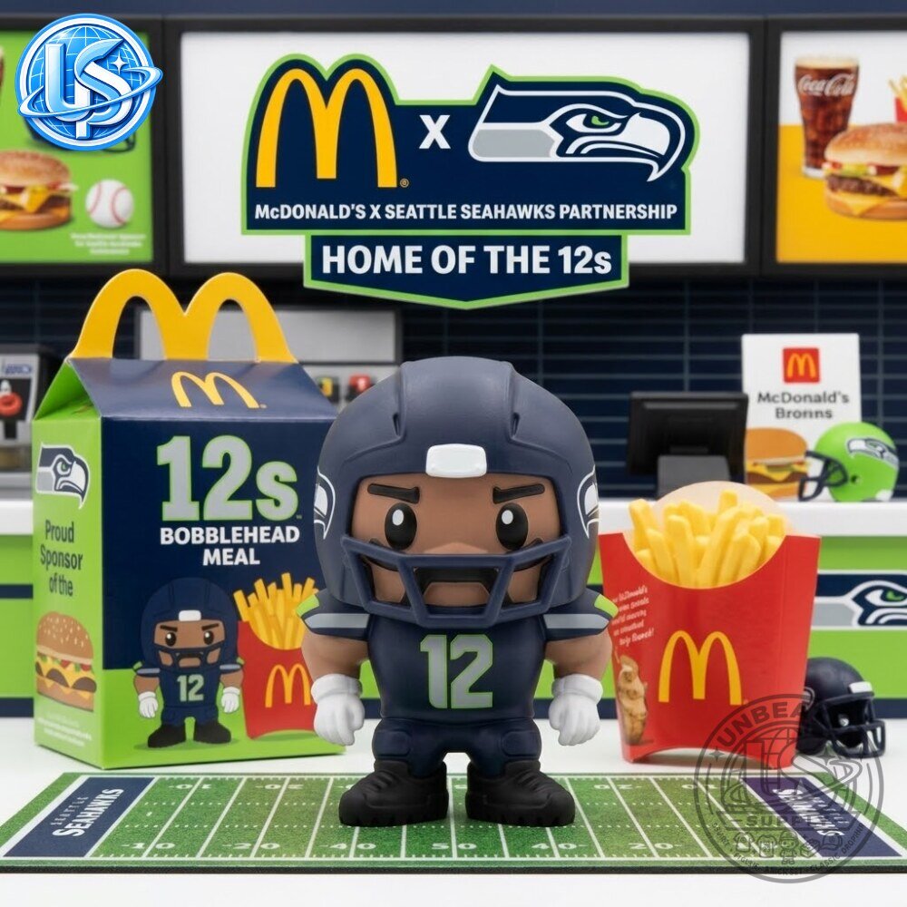 McDonald's x Seattle Seahawks Football Character Figure Special Edition 66 McDonald's x Seattle Seahawks Football Character Figure Special Edition 66