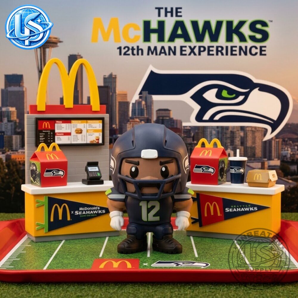 McDonald's x Seattle Seahawks Football Character Figure Special Edition 77 McDonald's x Seattle Seahawks Football Character Figure Special Edition 77
