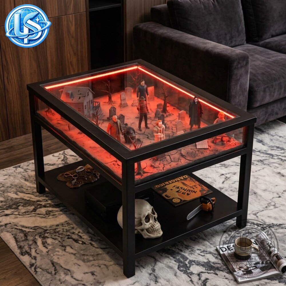 Halloween Horror Display Coffee Table Slasher Diorama Best Halloween Decor 12 Halloween Horror Display Coffee Table Slasher Diorama Best Halloween Decor