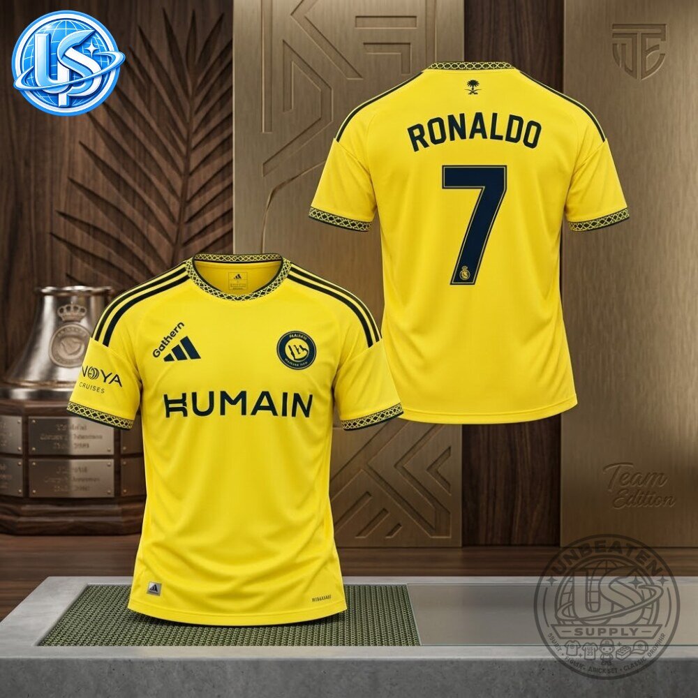 Cristiano Ronaldo x Al Nassr FC 26 27 Home Jersey Shirt 13 Cristiano Ronaldo x Al Nassr FC 26 27 Home Jersey Shirt 77
