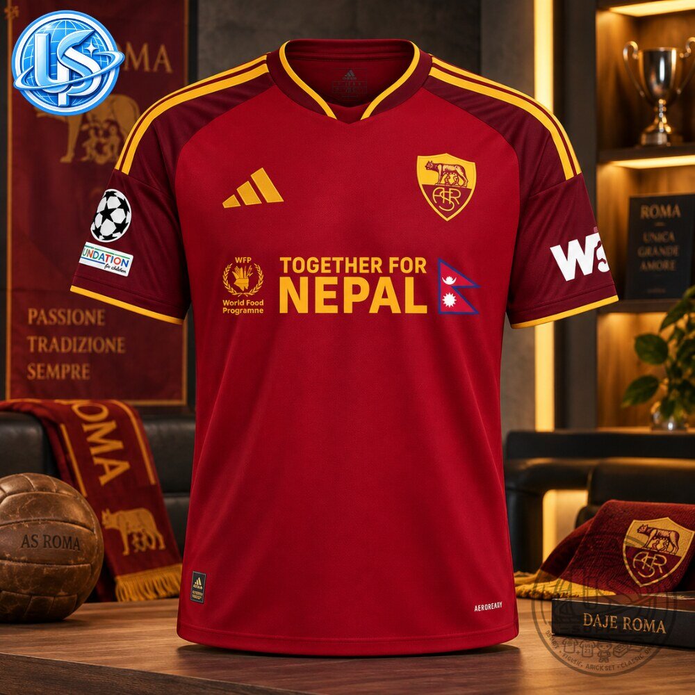 AS Roma Together for Nepal Special Edition Jersey Shirt 2026 66 AS Roma Together for Nepal Special Edition Jersey Shirt 2026 66