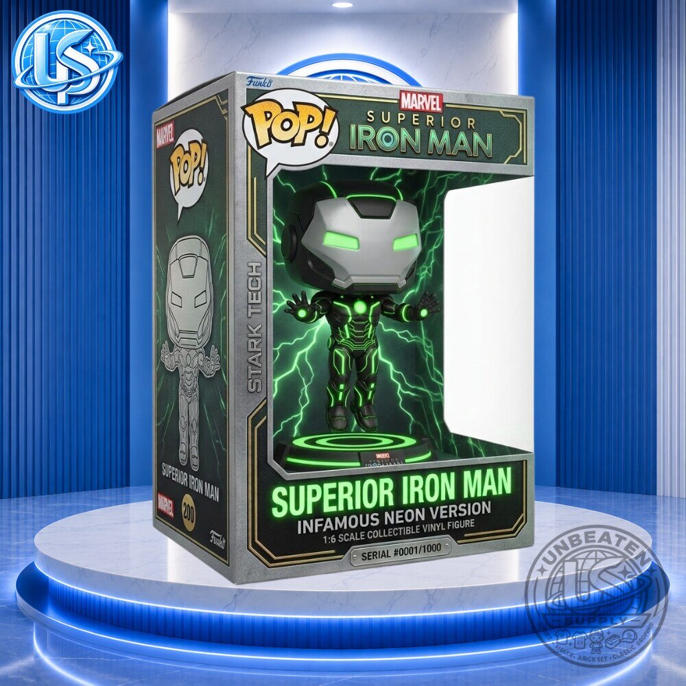 Funko Pop! Marvel Superior Iron Man Infamous Neon Version Figure
