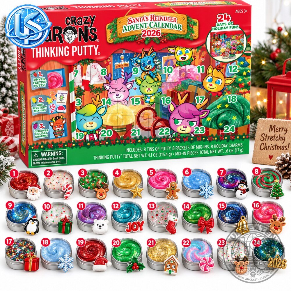 Crazy Aaron's Thinking Putty Santa's Reindeer Advent Calendar 2026 8 Crazy Aaron's Thinking Putty Santa's Reindeer Advent Calendar 2026 22