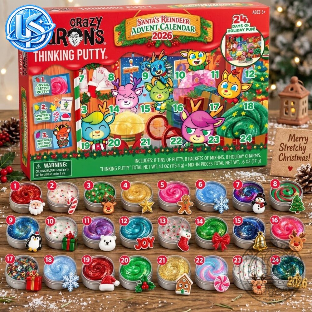 Crazy Aaron's Thinking Putty Santa's Reindeer Advent Calendar 2026 12 Crazy Aaron's Thinking Putty Santa's Reindeer Advent Calendar 2026 66