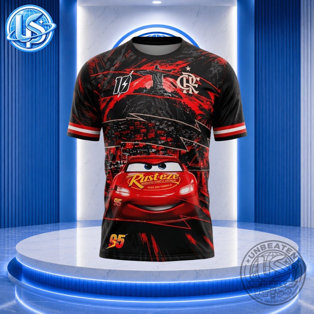 Flamengo x Disney Cars Lightning McQueen Special Edition Jersey Shirt