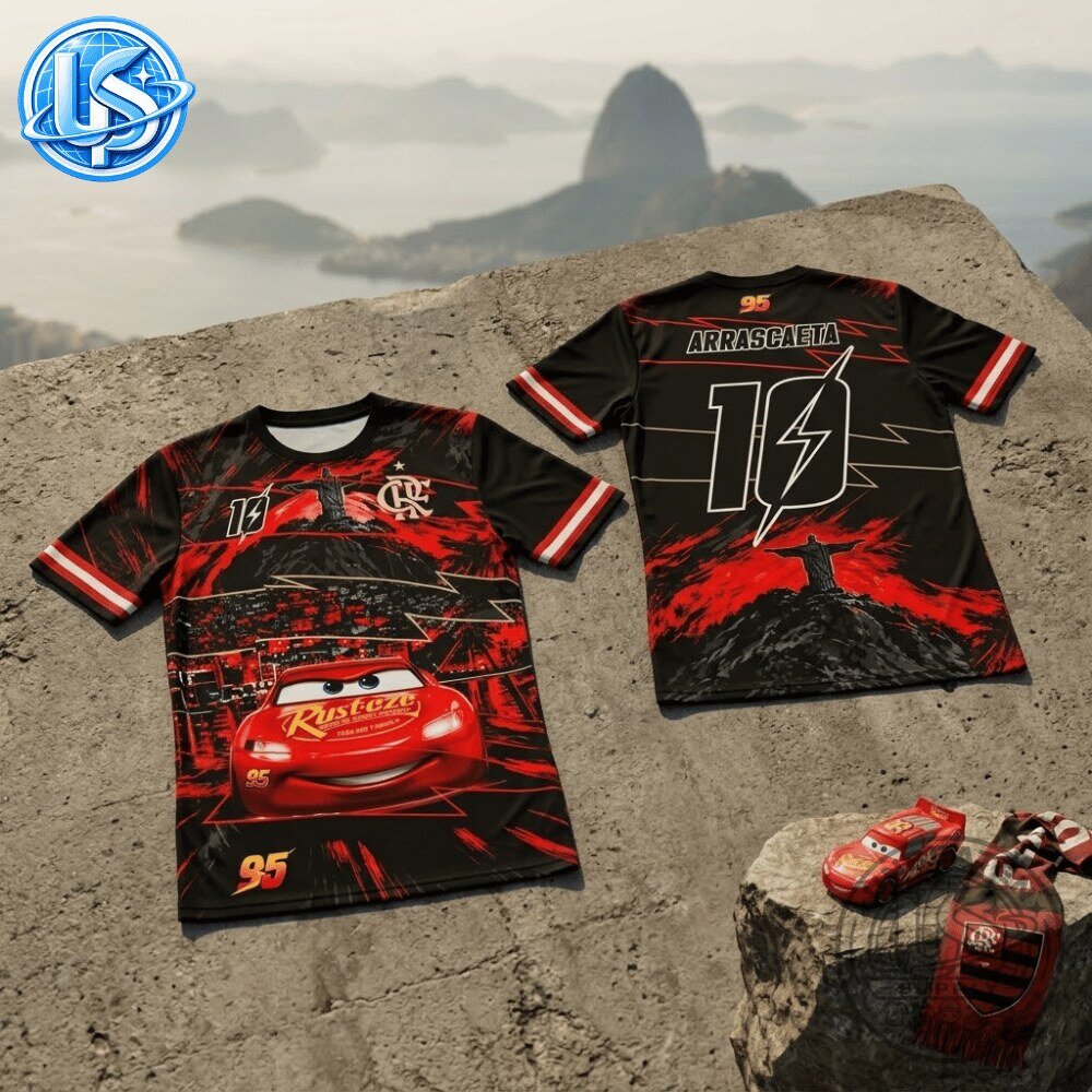 Flamengo x Disney Cars Lightning McQueen Special Edition Jersey Shirt 10 Flamengo x Disney Cars Lightning McQueen Special Edition Jersey Shirt