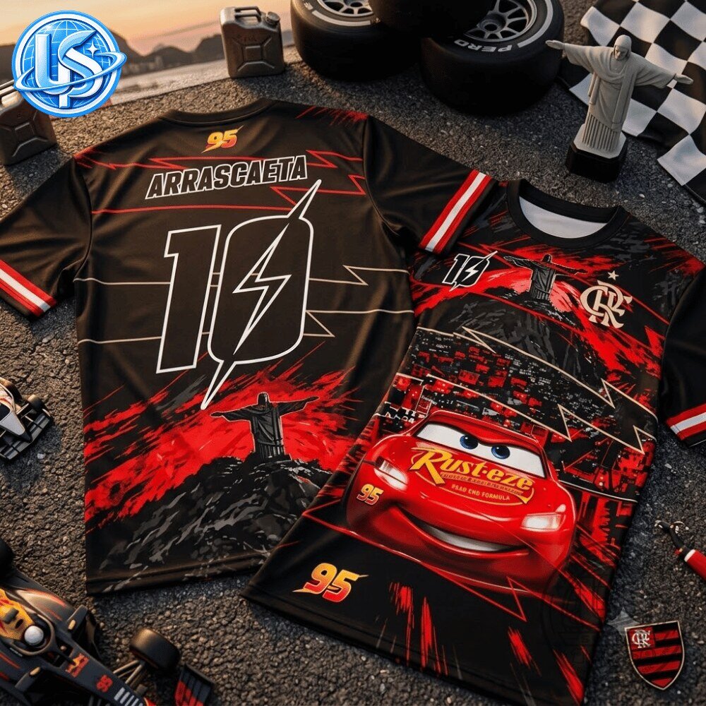 Flamengo x Disney Cars Lightning McQueen Special Edition Jersey Shirt 11 Flamengo x Disney Cars Lightning McQueen Special Edition Jersey Shirt