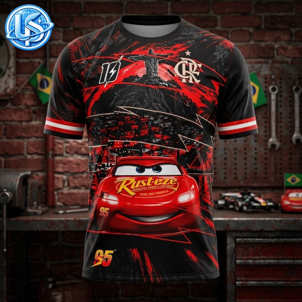 Flamengo x Disney Cars Lightning McQueen Special Edition Jersey Shirt 12 Flamengo x Disney Cars Lightning McQueen Special Edition Jersey Shirt