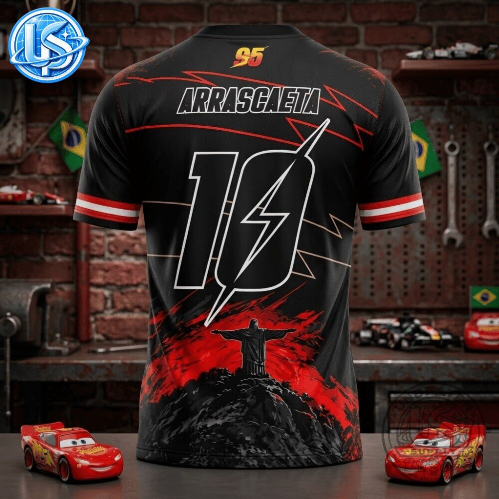 Flamengo x Disney Cars Lightning McQueen Special Edition Jersey Shirt 13 Flamengo x Disney Cars Lightning McQueen Special Edition Jersey Shirt