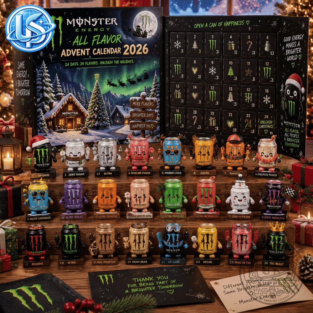 Monster Energy All Flavor Advent Calendar 2026 24 Days Of Energy