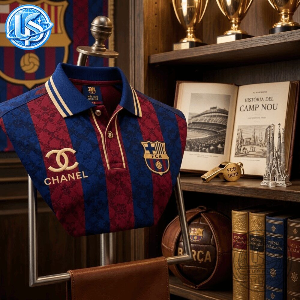 FC Barcelona x Chanel Special Edition Polo Shirt 9 FC Barcelona x Chanel Special Edition Polo Shirt