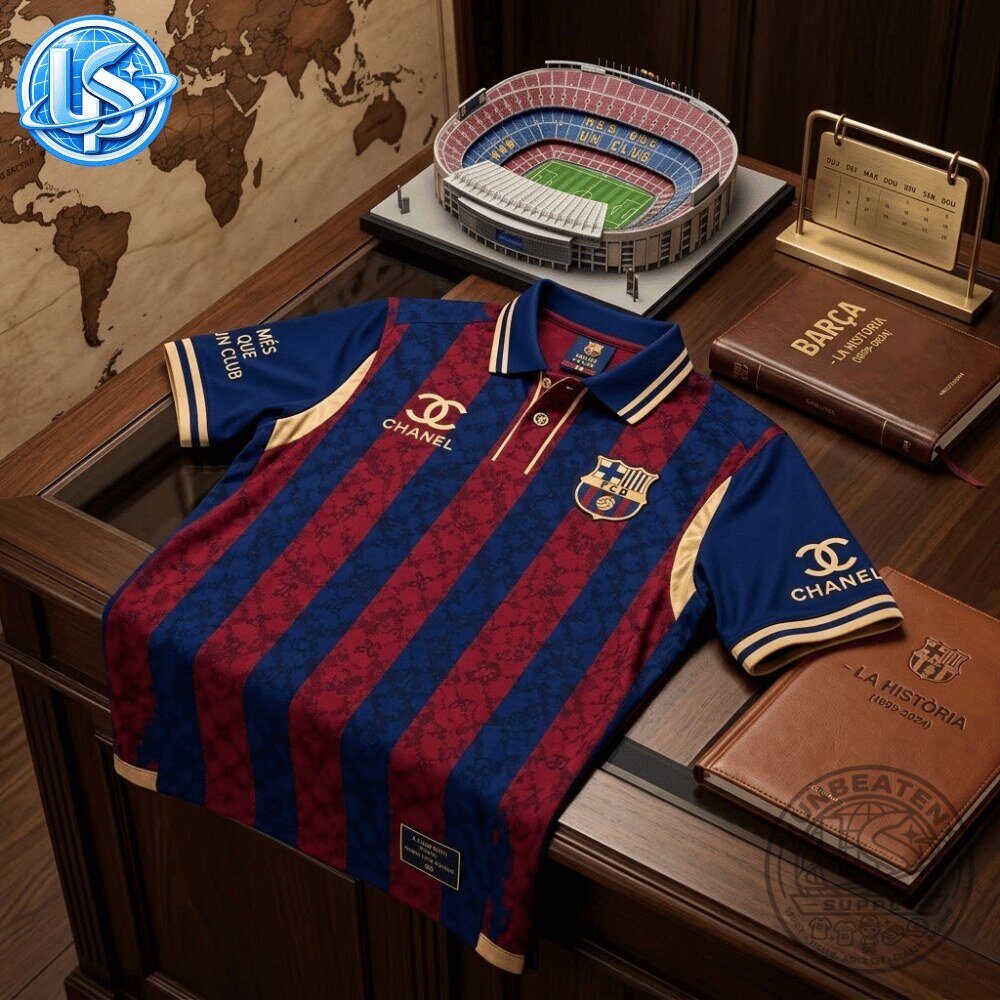FC Barcelona x Chanel Special Edition Polo Shirt 11 FC Barcelona x Chanel Special Edition Polo Shirt