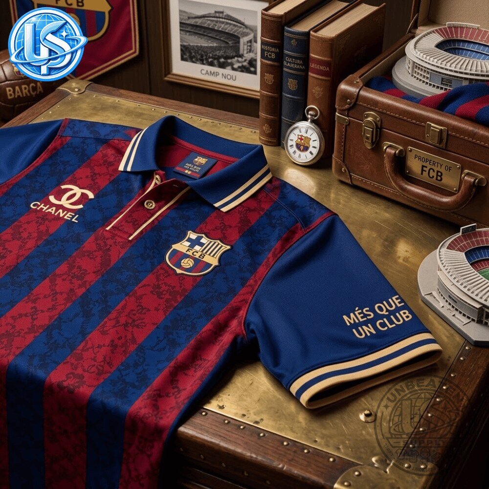 FC Barcelona x Chanel Special Edition Polo Shirt 13 FC Barcelona x Chanel Special Edition Polo Shirt