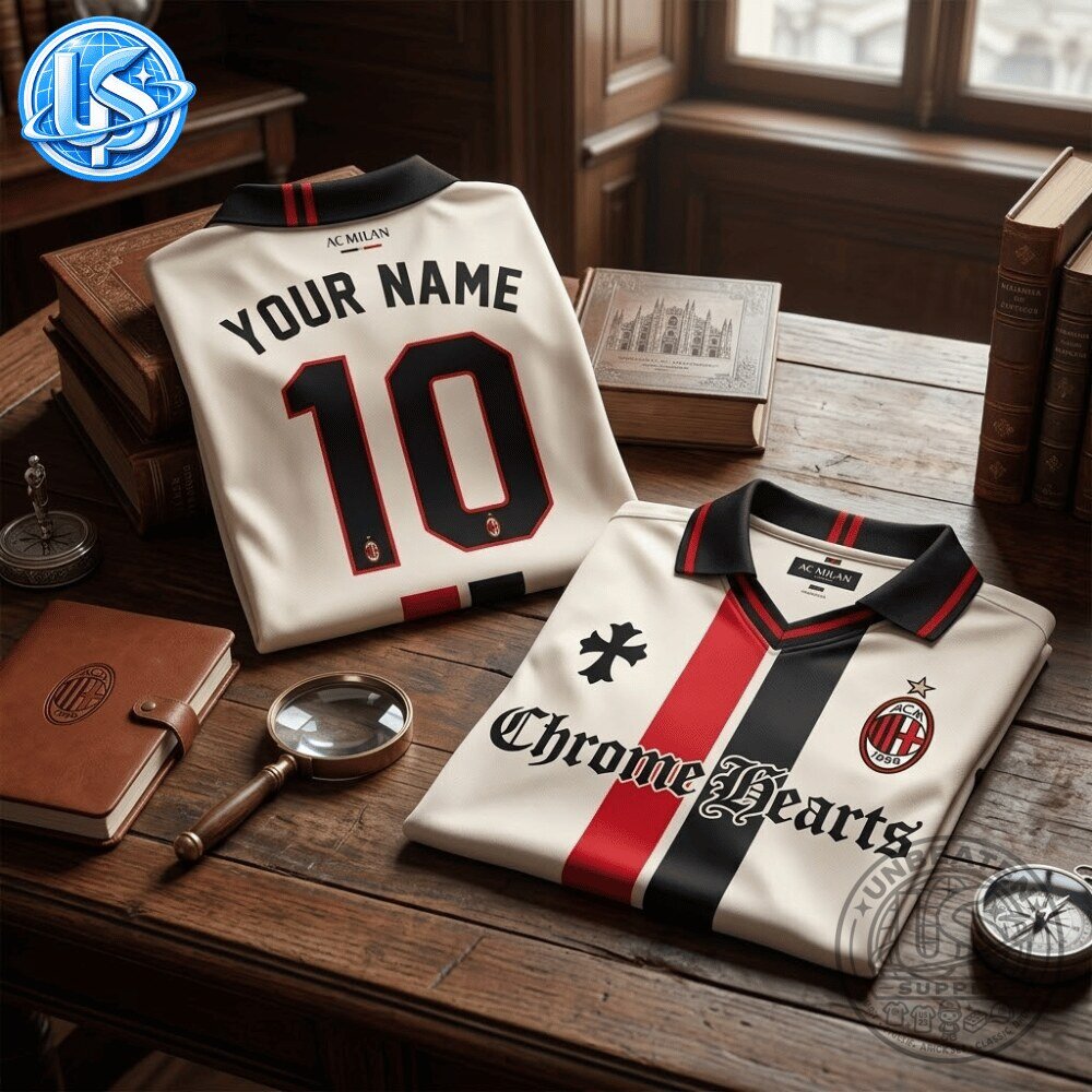 Chrome Hearts x AC Milan Special Edition Jersey Shirt 11 Chrome Hearts x AC Milan Special Edition Jersey Shirt 55