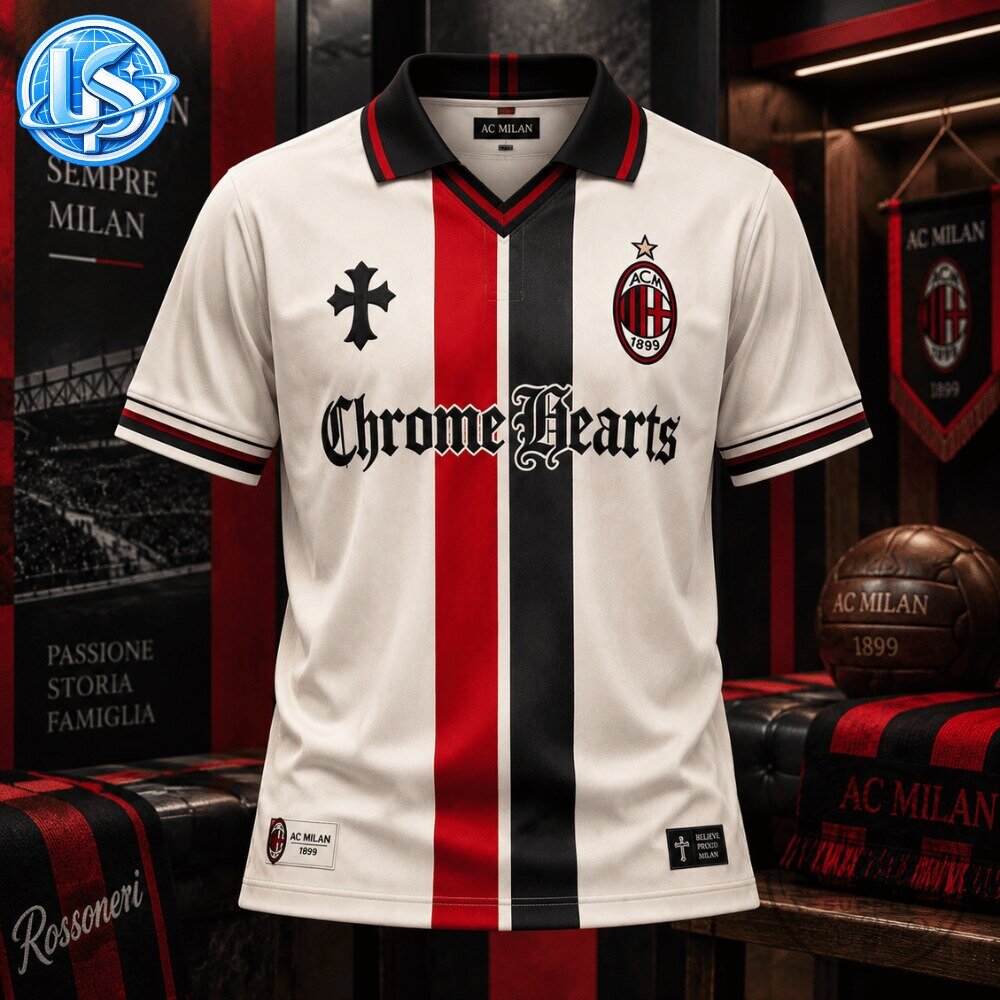 Chrome Hearts x AC Milan Special Edition Jersey Shirt 12 Chrome Hearts x AC Milan Special Edition Jersey Shirt 66