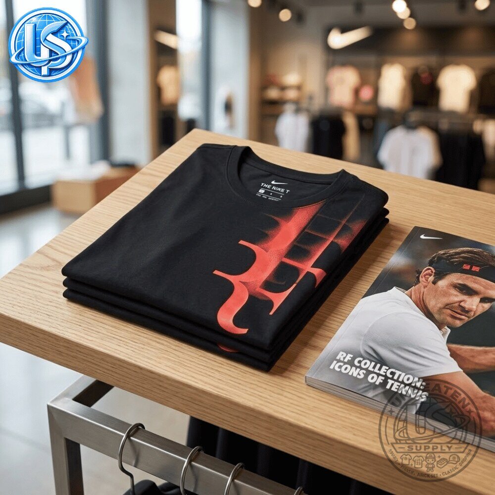 Roger Federer 2017 US Open Nike T Shirt 8 Roger Federer 2017 US Open Nike T Shirt