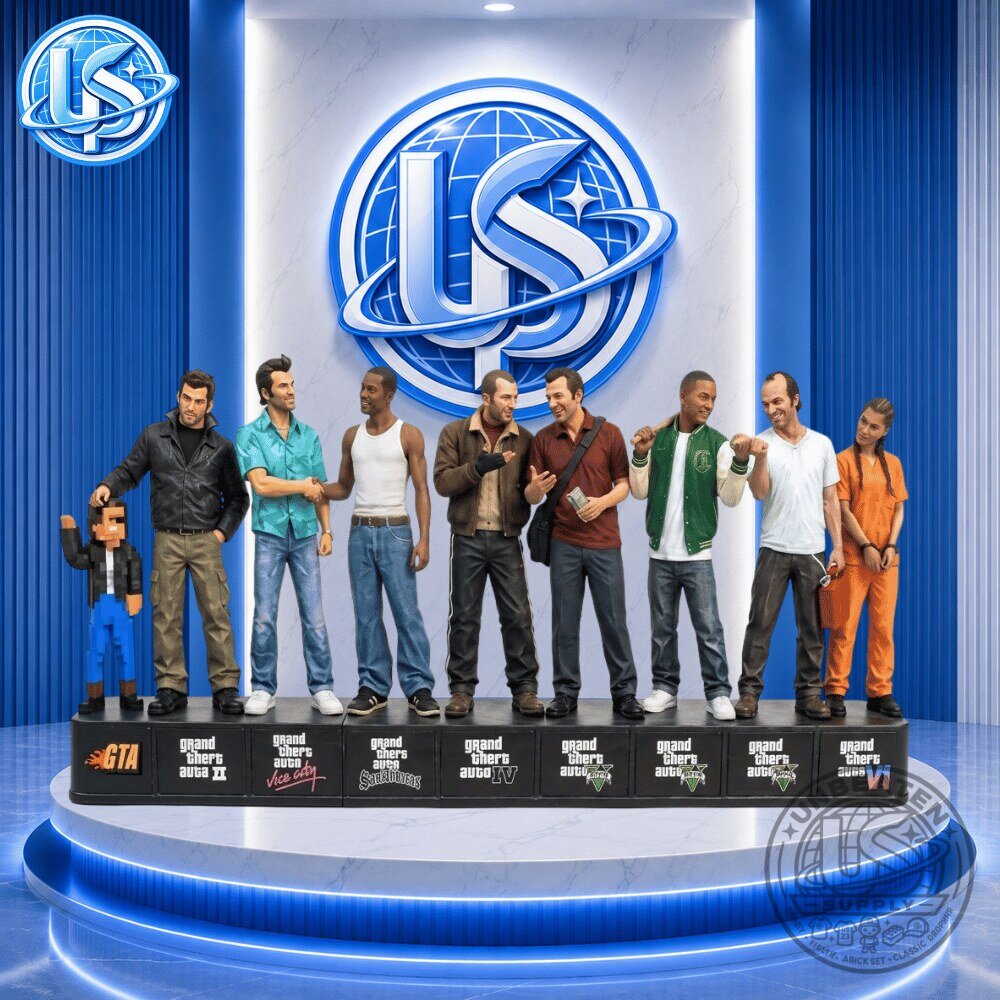 GTA Complete Protagonist Action Figure Collection Ultimate Collector Edition All 9 Characters