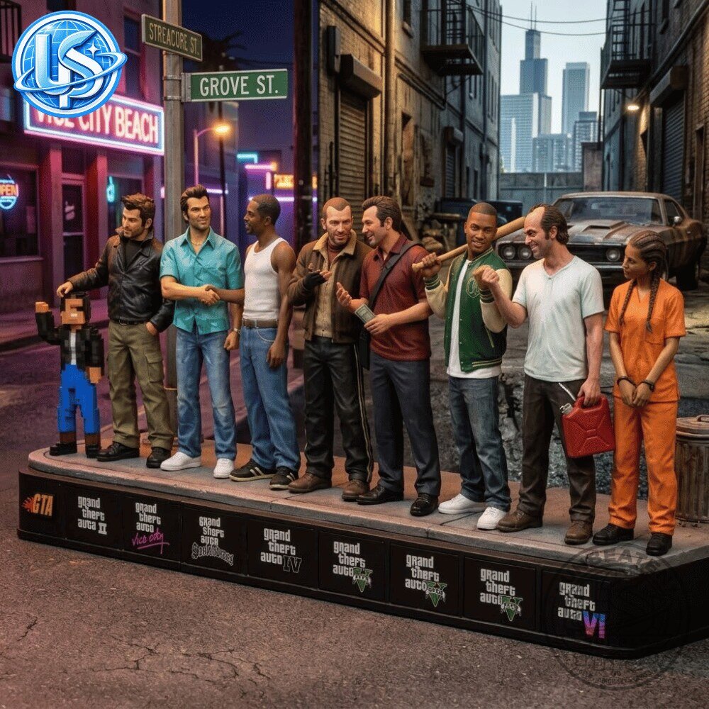 GTA Complete Protagonist Action Figure Collection Ultimate Collector Edition All 9 Characters 10 GTA Complete Protagonist Action Figure Collection Ultimate Collector Edition All 9 Characters